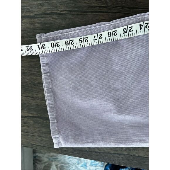 Mother Lavender High Waisted Tunnel Vision Sneak Corduroy Jeans Size 24 Straight - Picture 14 of 14